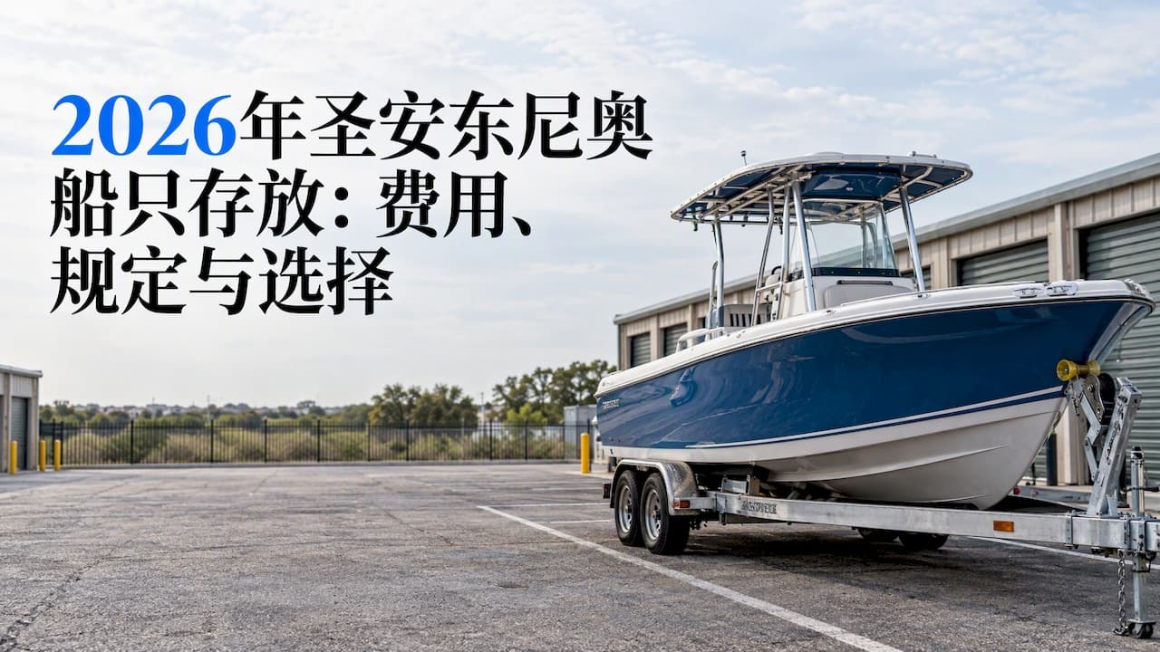 圣安东尼奥船只存放价格指南（2026）：费用、规定与选择