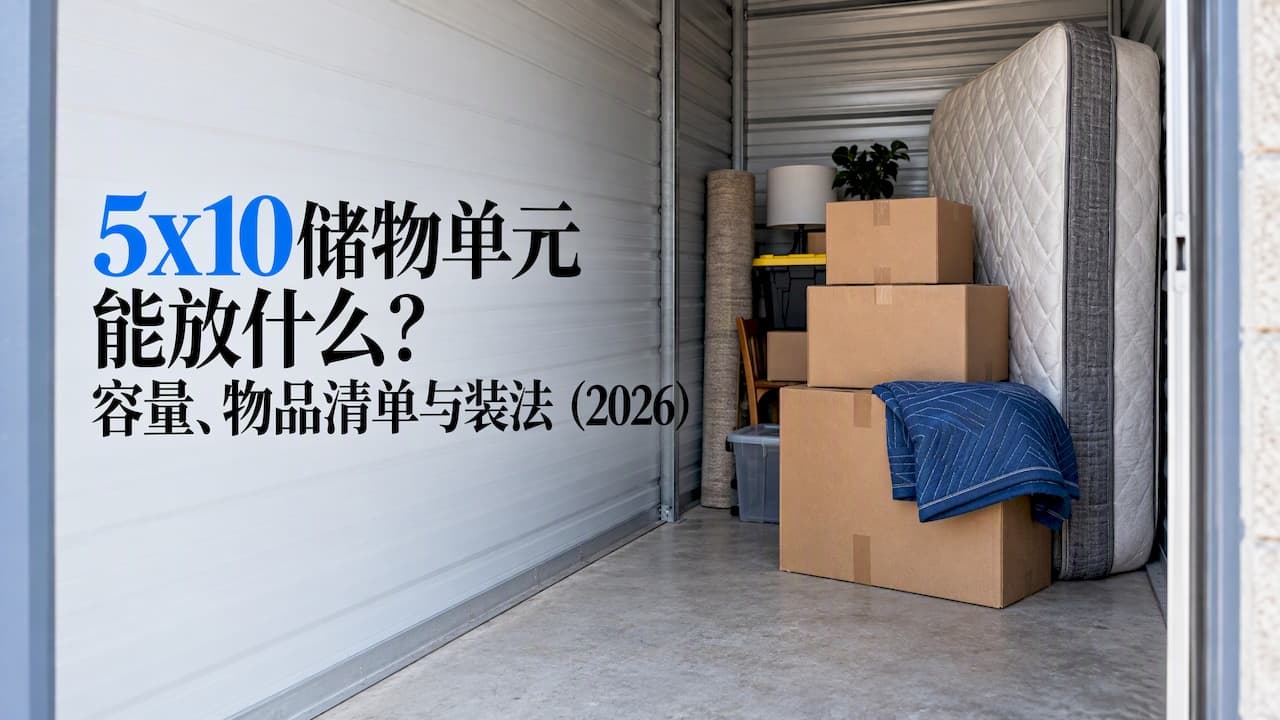 5x10储物单元能放什么？容量、物品清单与装法（2026）