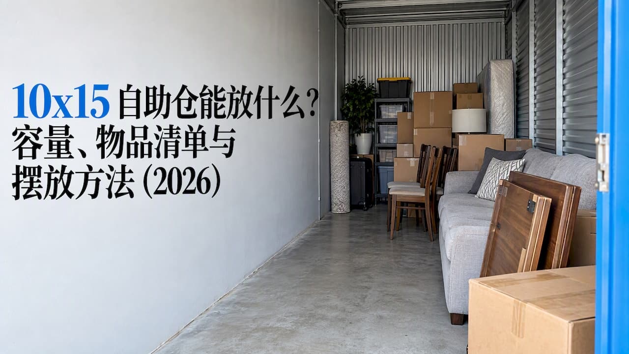 10x15 自助仓能放什么？容量、物品清单与摆放方法（2026）