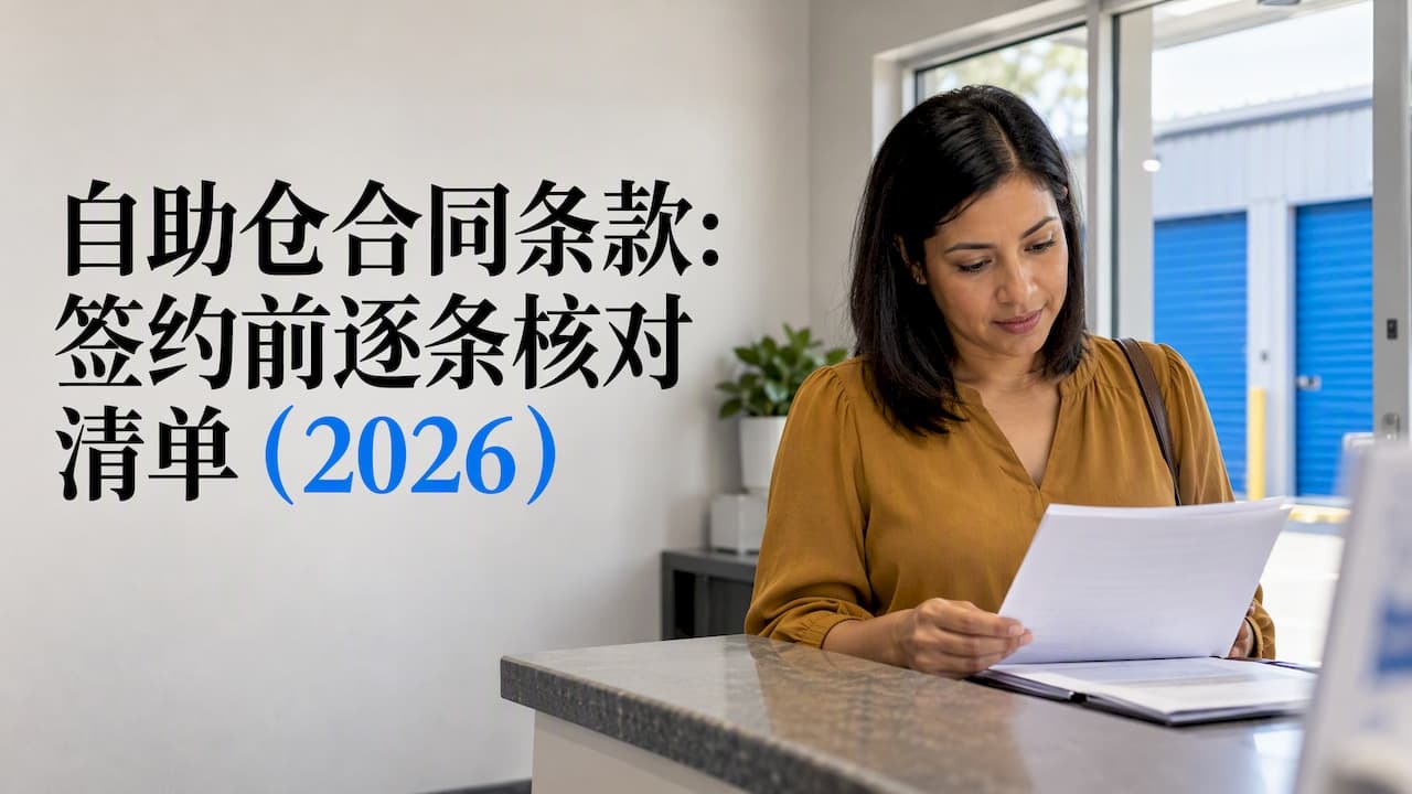 自助仓合同条款怎么读：签约前逐条核对清单（2026）