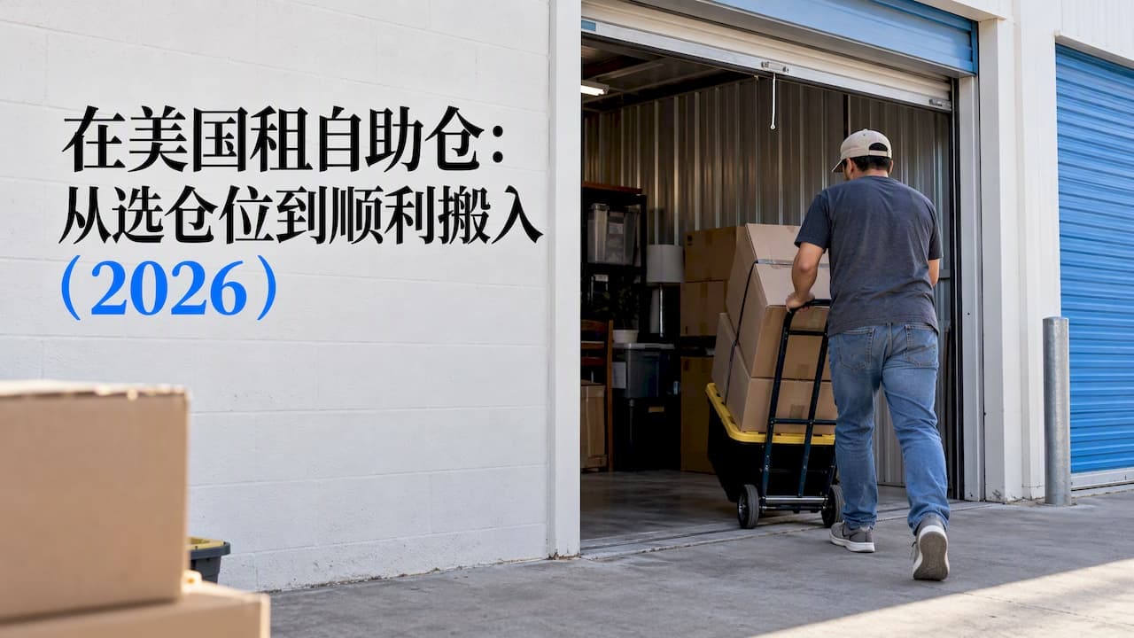 在美国租自助仓的流程：从选仓位到顺利搬入（2026）