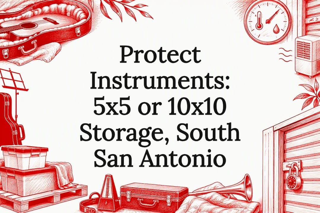 Protect Instruments: 5x5 or 10x10 Storage, South San Antonio