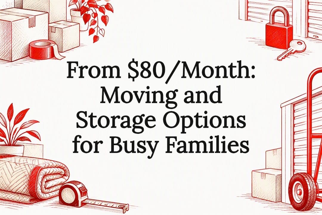 From $80/Month: Moving and Storage Options for Busy Families