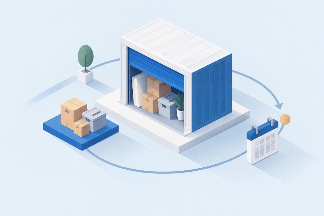 Same Day Touchless Month to Month Storage for Short Term Renters