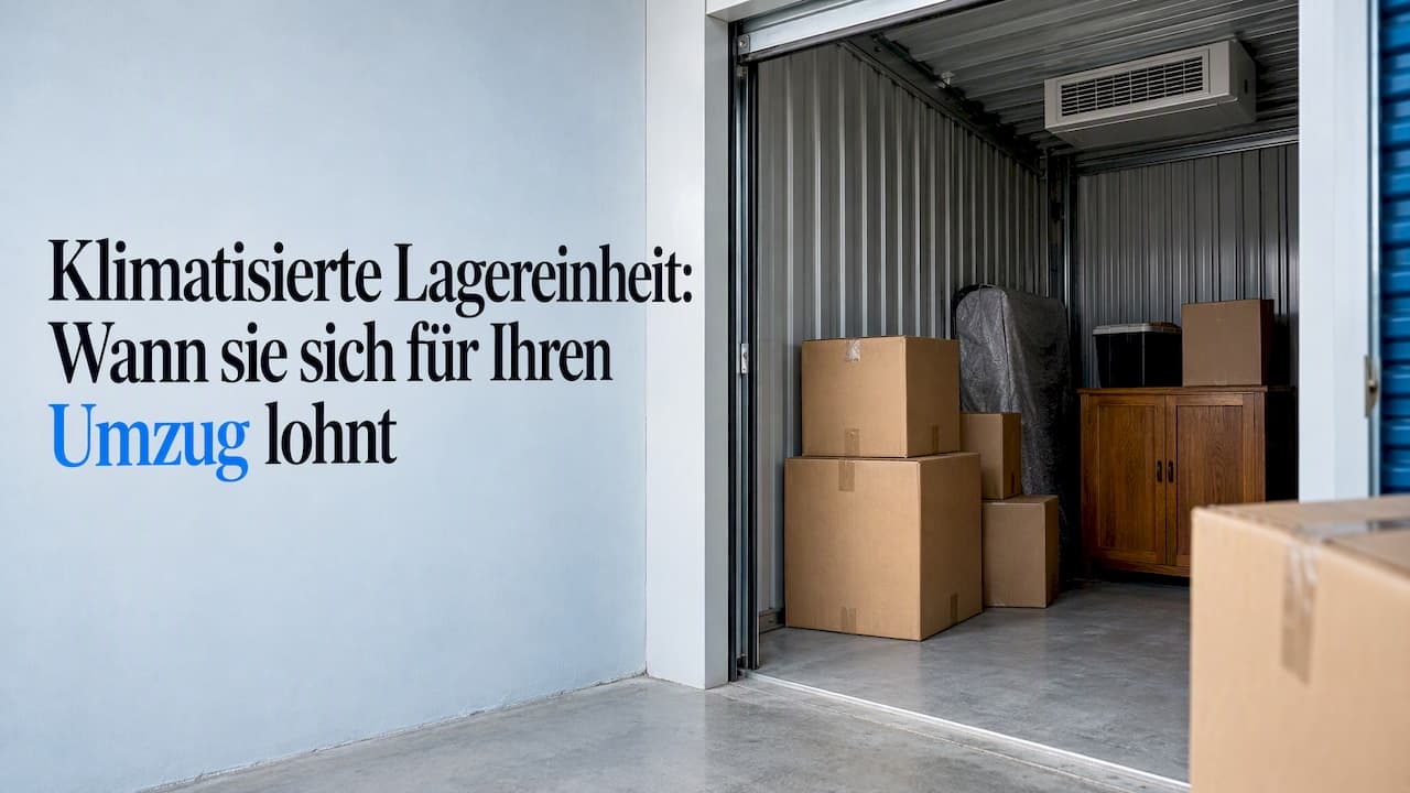 Klimatisierte Lagereinheit: Wann sie sich für Ihren Umzug lohnt