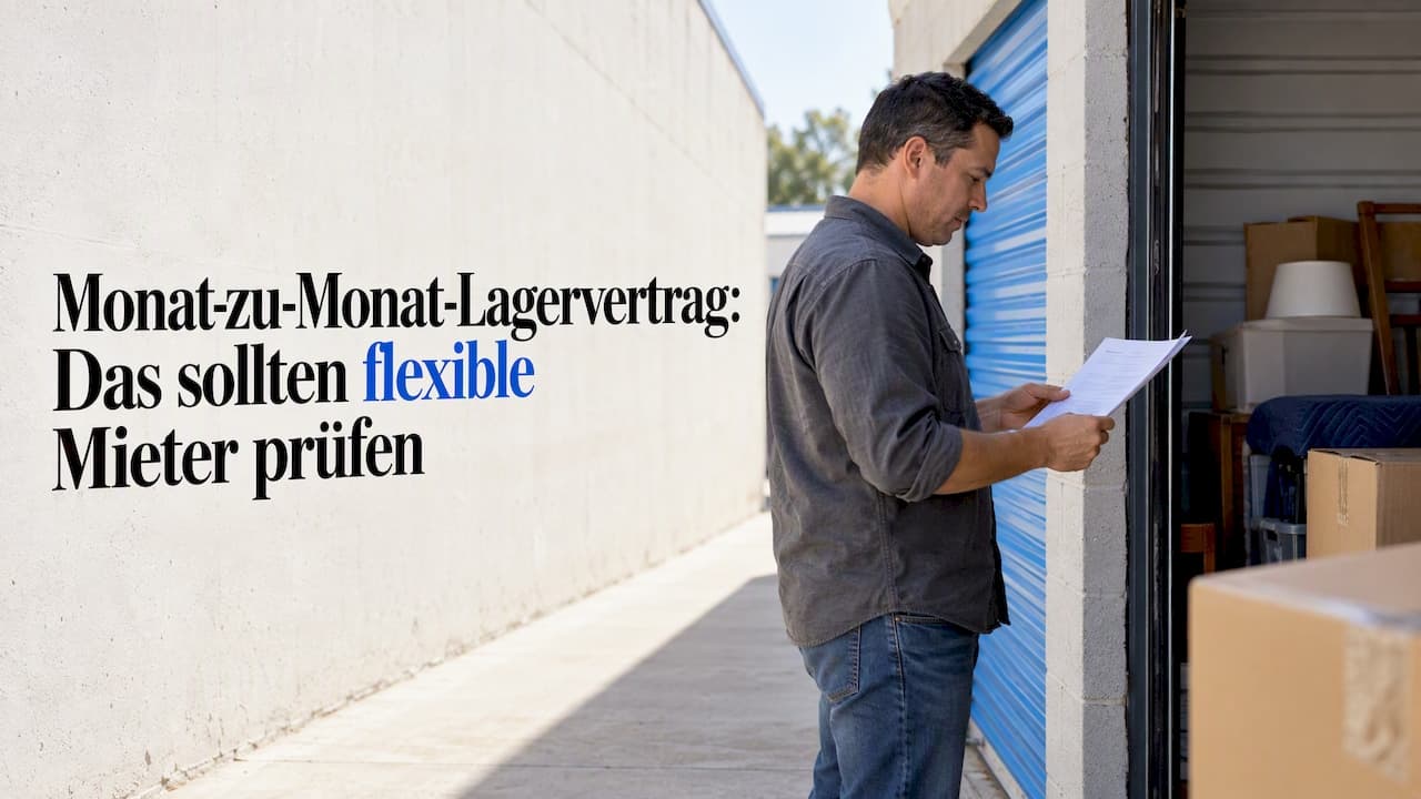 Monat-zu-Monat-Lagervertrag: Das sollten flexible Mieter prüfen
