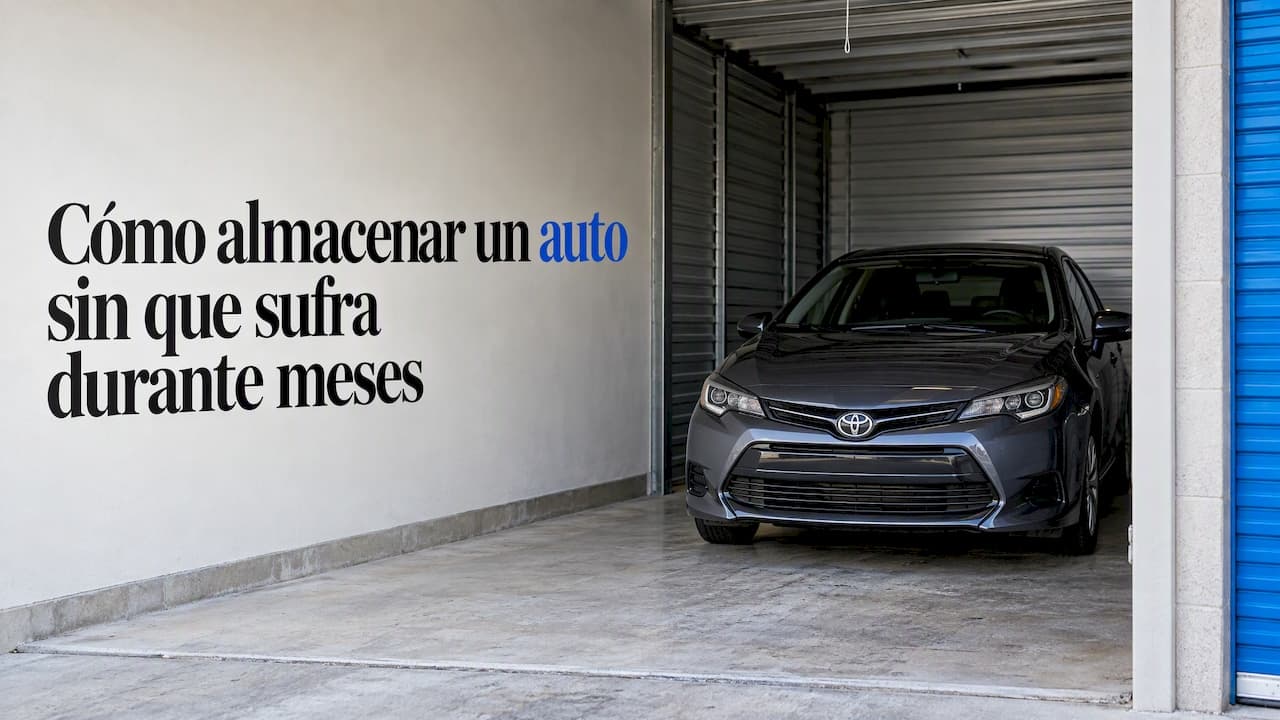 Cómo almacenar un auto sin que sufra durante meses
