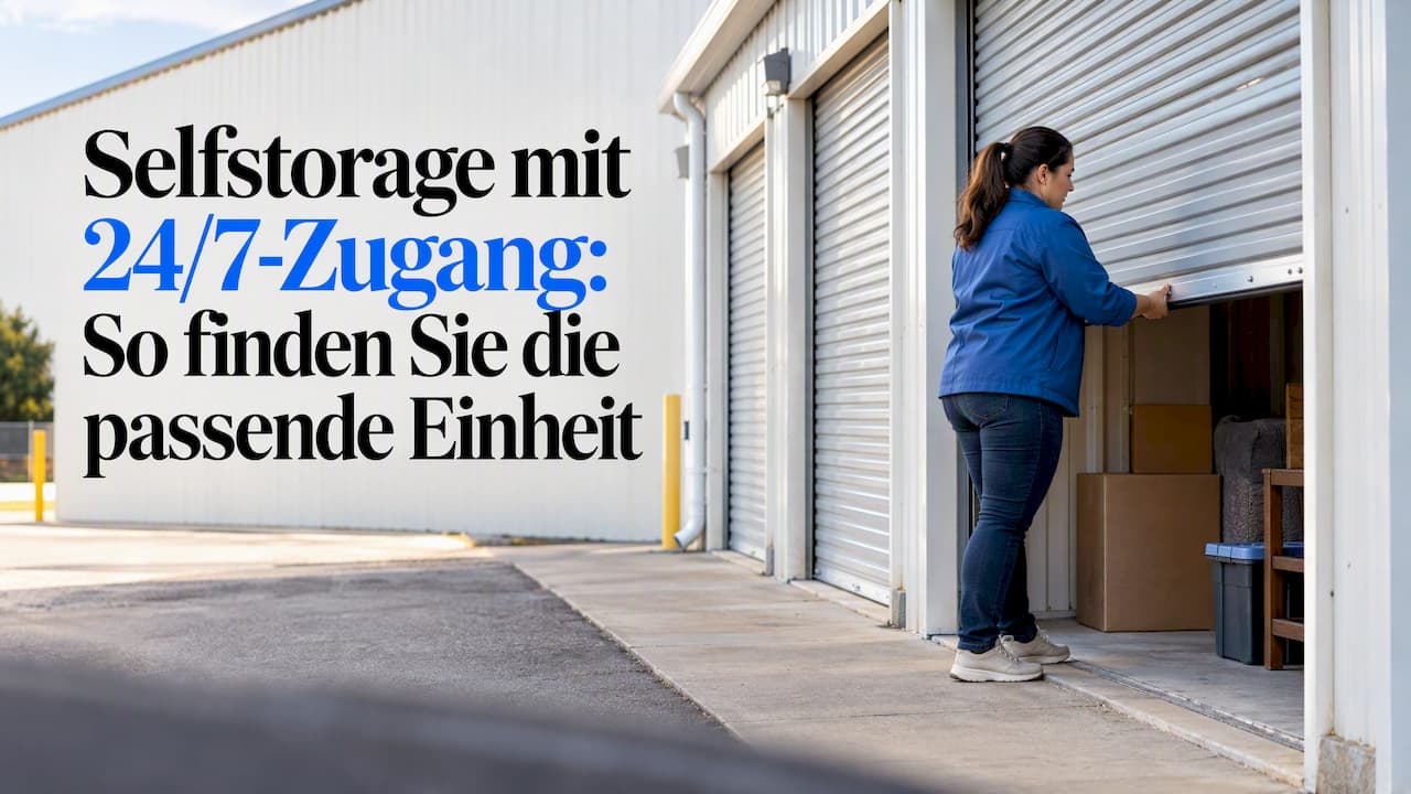 Selfstorage mit 24/7-Zugang: So finden Sie die passende Einheit