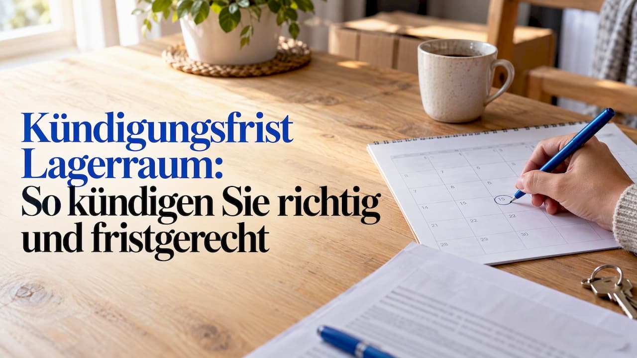 Kündigungsfrist Lagerraum: So kündigen Sie richtig und fristgerecht