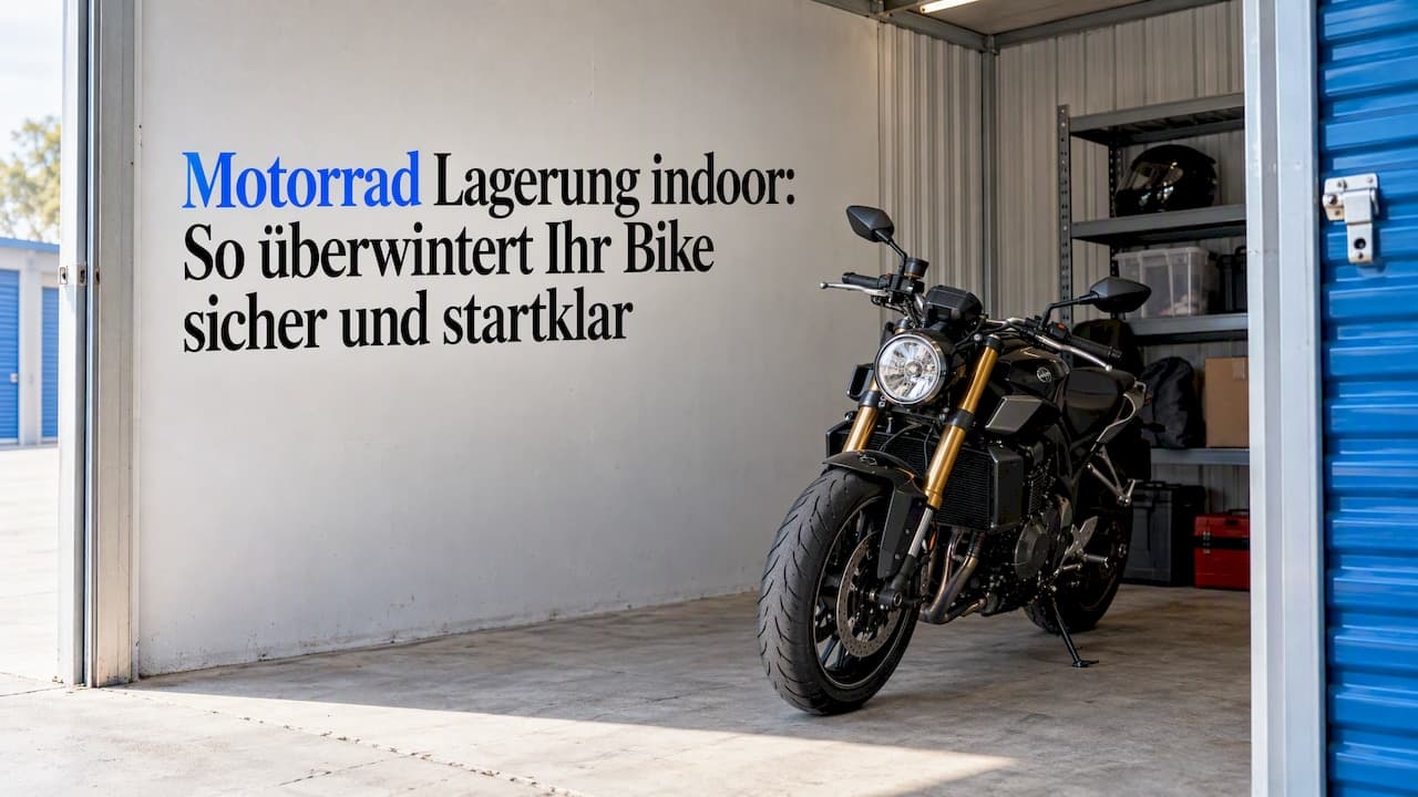 Motorrad Lagerung indoor: So überwintert Ihr Bike sicher und startklar