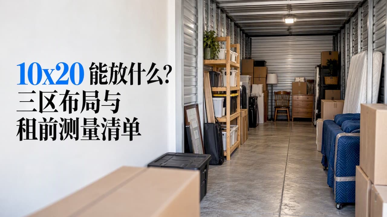 10x20 能放什么?三区布局与租前测量清单