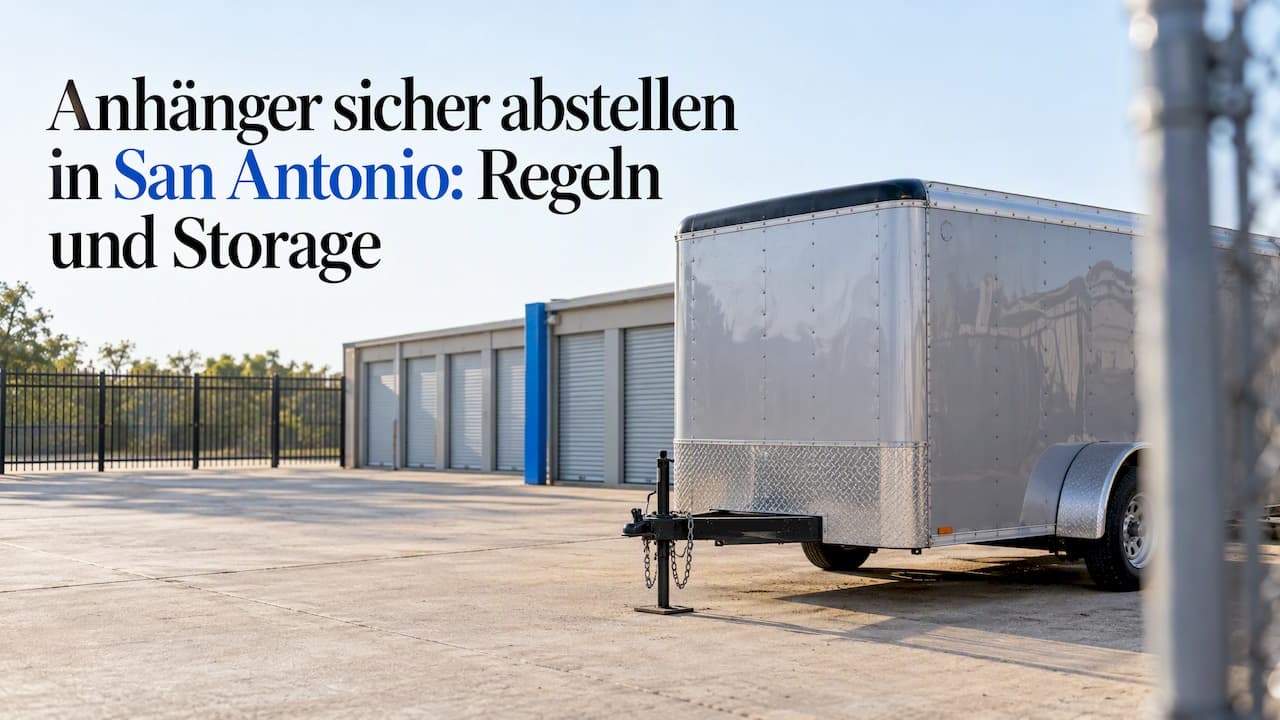 Anhänger sicher abstellen in San Antonio: Regeln und Storage