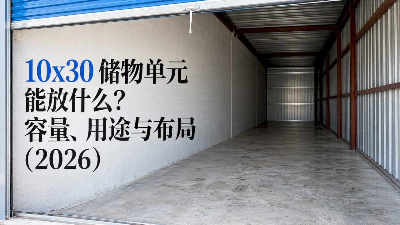 10x30 储物单元能放什么?容量、用途与布局全解(2026)