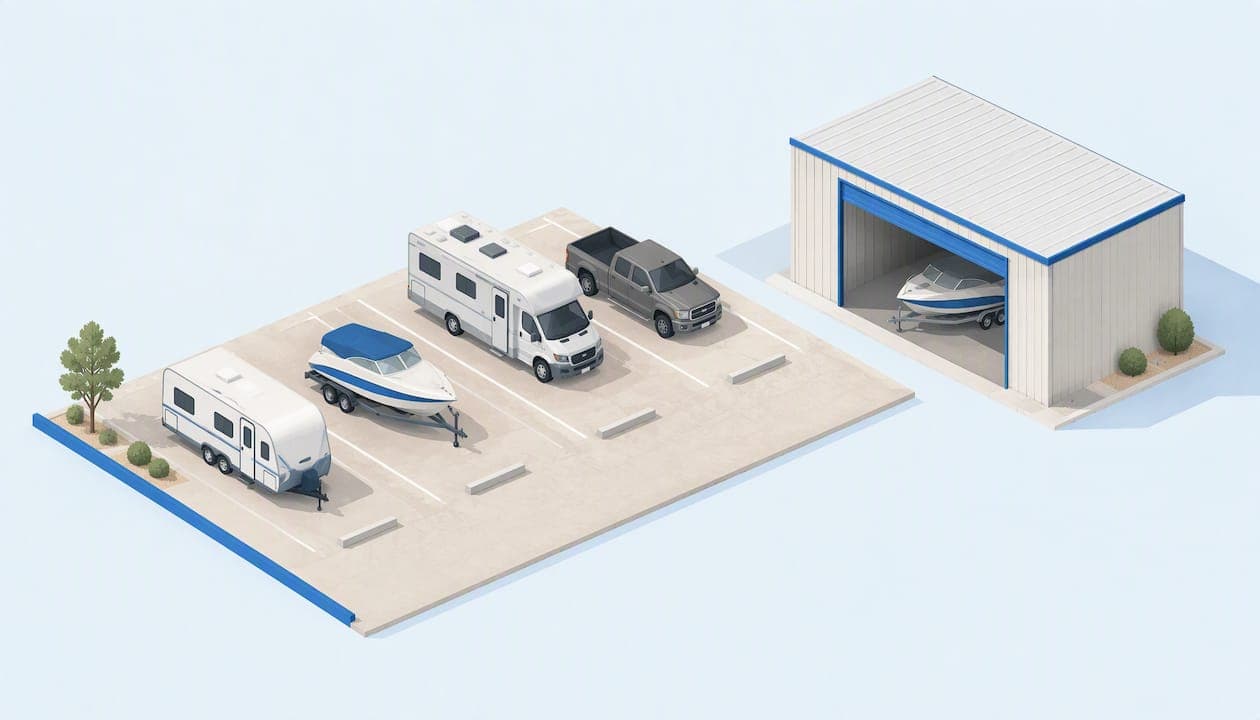 Outdoor Vehicle Storage: What to Know Before You Rent