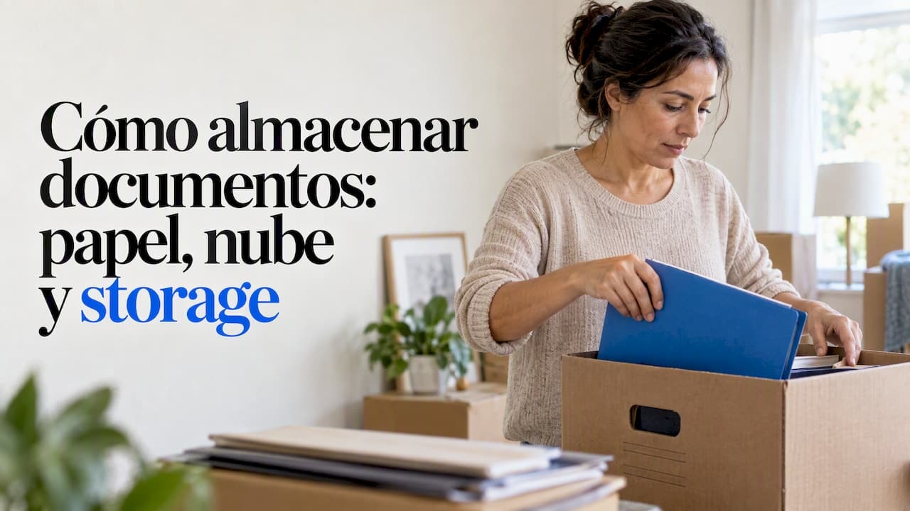 Cómo almacenar documentos: papel, nube y storage