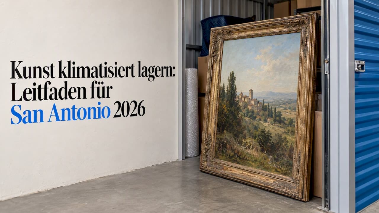 Kunst klimatisiert lagern: Leitfaden für San Antonio 2026