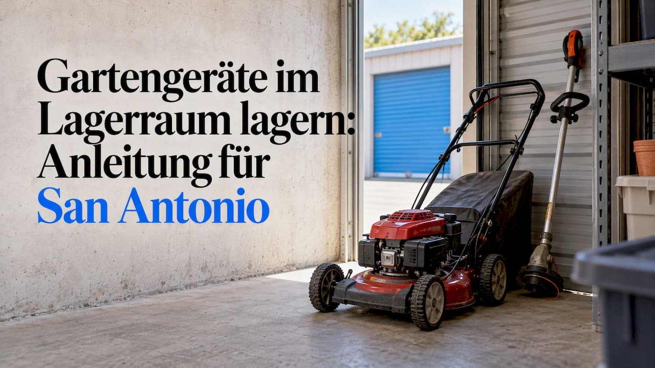 Gartengeräte im Lagerraum lagern: Anleitung für San Antonio