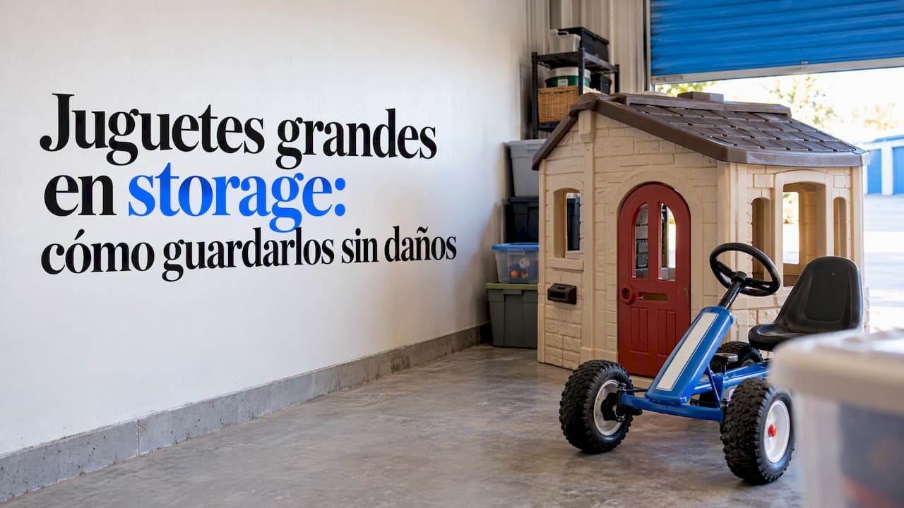 Juguetes grandes en storage: cómo guardarlos sin daños
