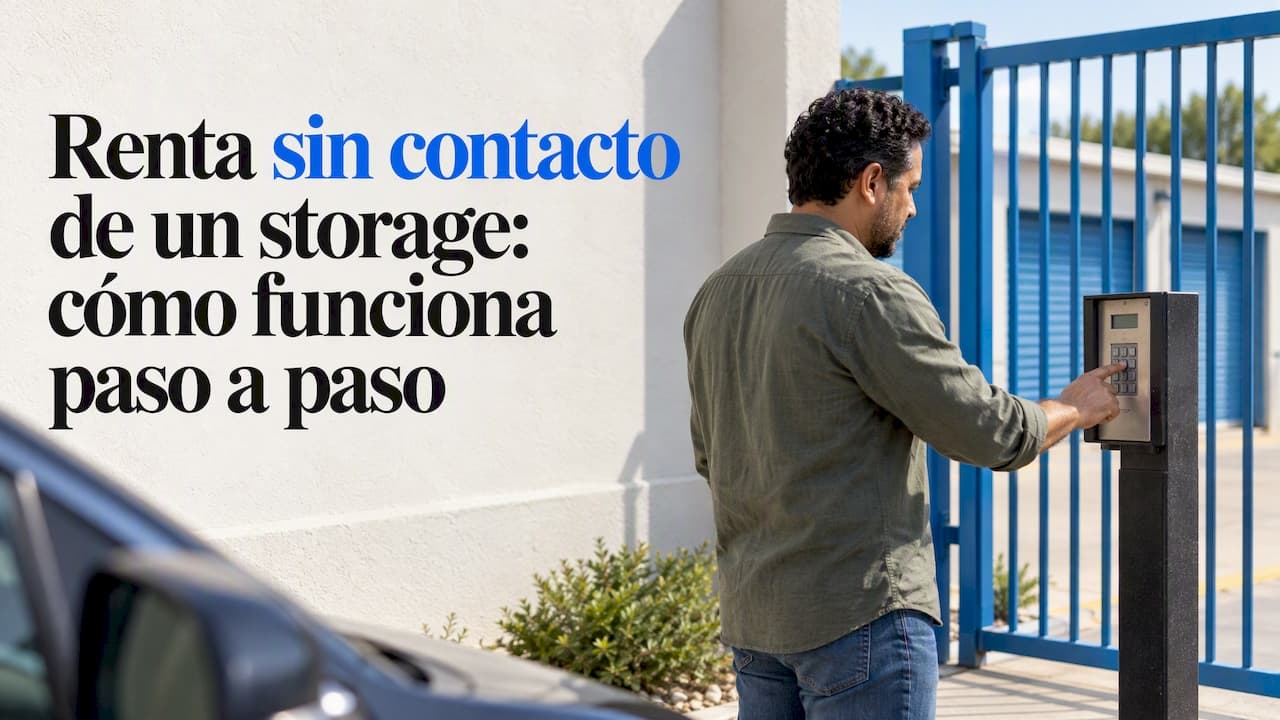 Renta sin contacto de un storage: cómo funciona paso a paso