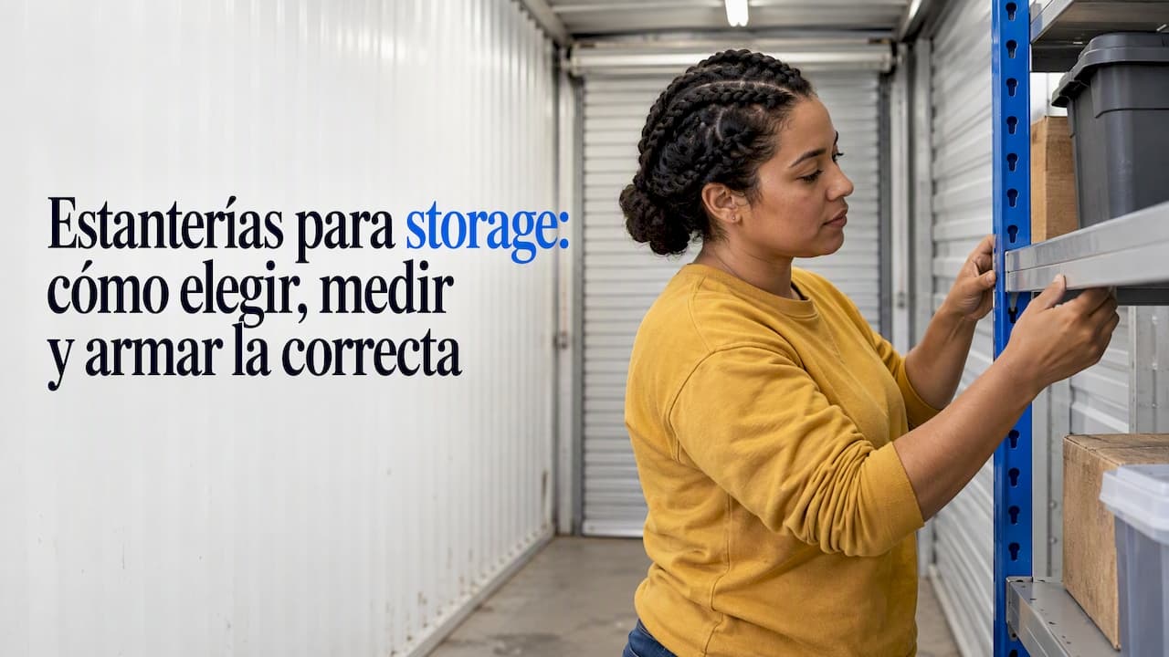 Estanterías para storage: cómo elegir, medir y armar la correcta
