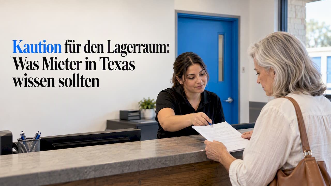 Kaution für den Lagerraum: Was Mieter in Texas wissen sollten