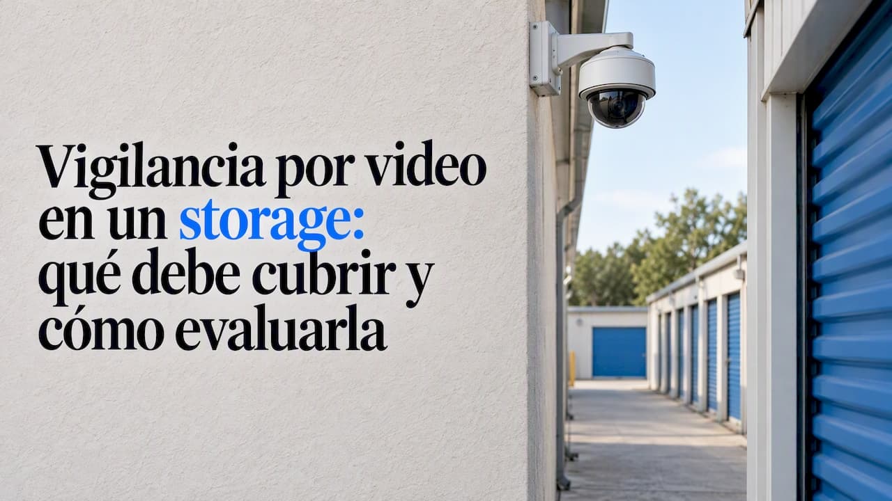 Vigilancia por video en un storage: qué debe cubrir y cómo evaluarla