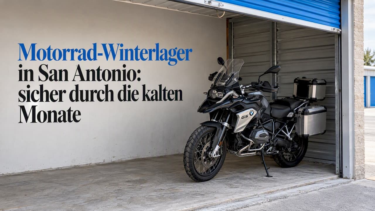 Motorrad-Winterlager in San Antonio: sicher durch die kalten Monate
