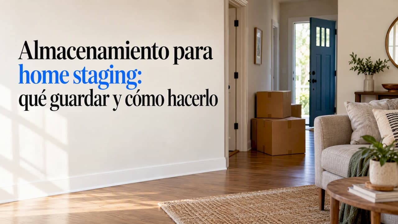 Almacenamiento para home staging: qué guardar y cómo hacerlo
