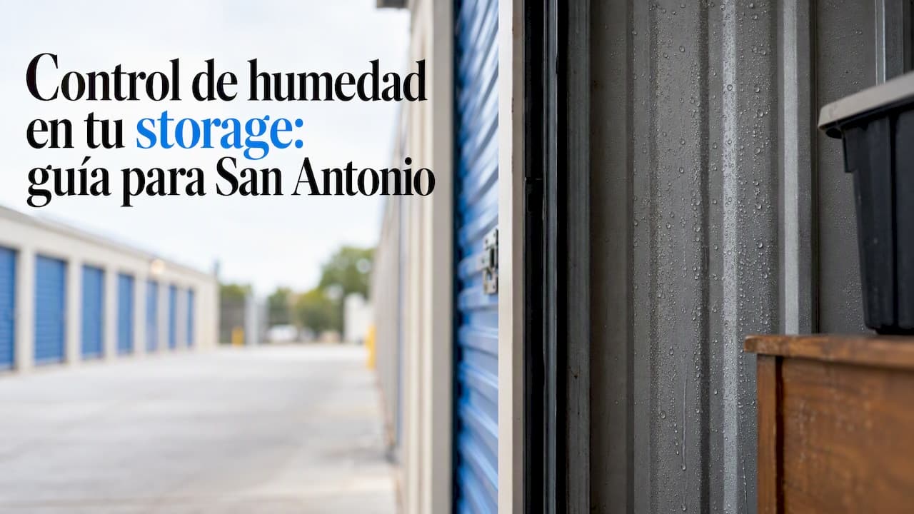 Control de humedad en tu storage: guía para San Antonio